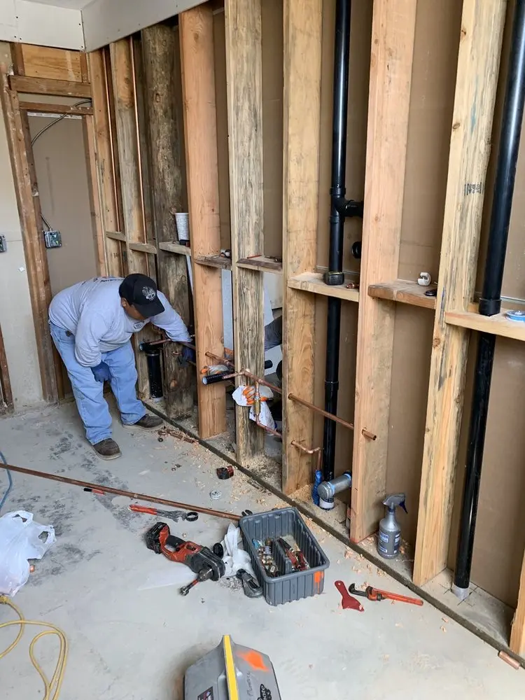 Commercial rough-in plumbing for Water Heater Replacement in Austin